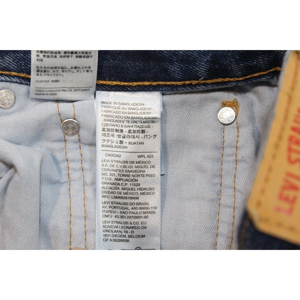 Mens Levis 550 Denim Jeans Relaxed Taper Medium Wash Blue 33x30 - Picture 5 of 12